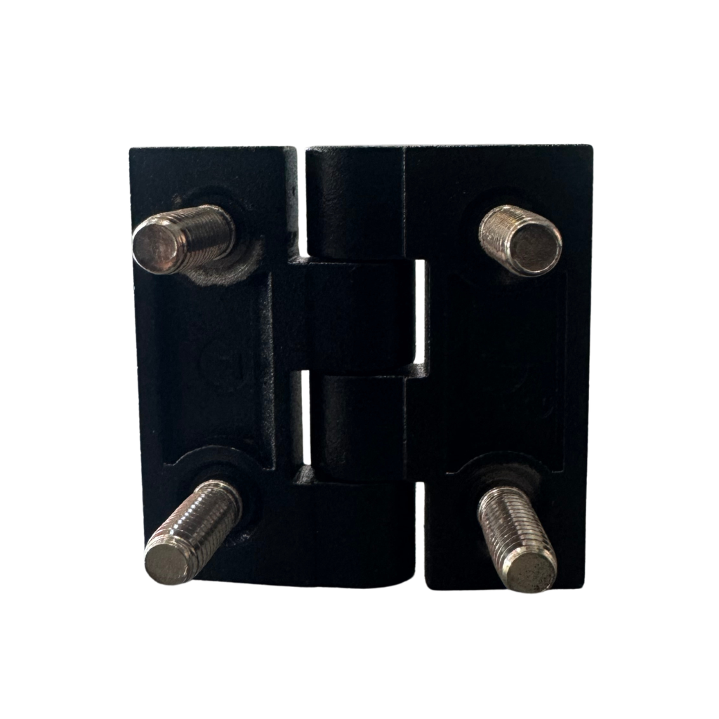 BISAGRA NEGRA CUADRADA DE ALEACION DE ZINC 40X40MM