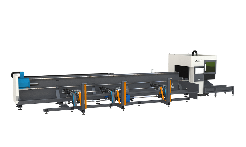CORTADORA LASER DE TUBO QLTEK L2 – 3KW CON SEMI ALIMENTACION AUTOMATICA (SERIE: KTZS250729032)
