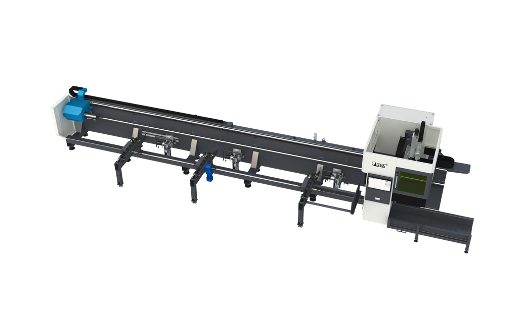 CORTADORA LASER DE TUBO QLTEK L2 – 3KW CON SEMI ALIMENTACION AUTOMATICA (SERIE: KTZS250729032)