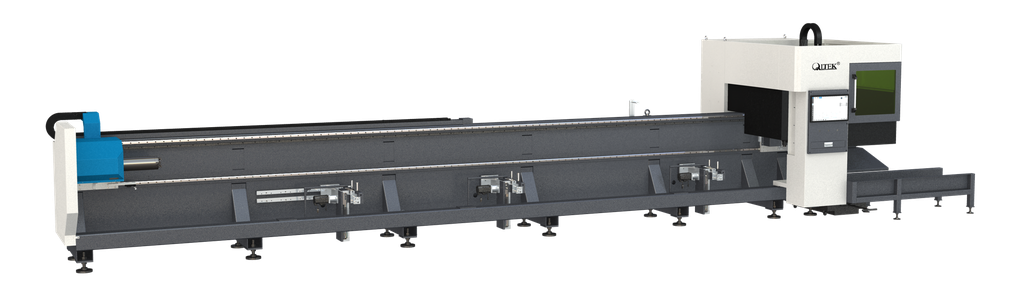 CORTADORA LASER DE TUBO QLTEK L2 – 3KW CON SEMI ALIMENTACION AUTOMATICA (SERIE: KTZS250729032)