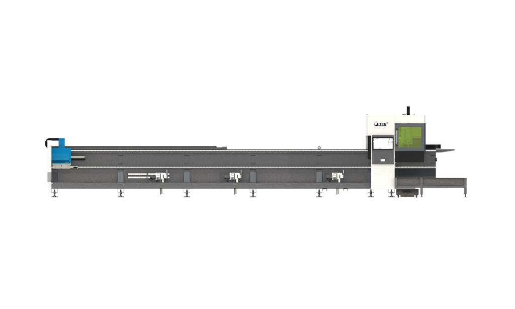 CORTADORA LASER DE TUBO QLTEK L2 – 3KW CON SEMI ALIMENTACION AUTOMATICA (SERIE: KTZS250729032)