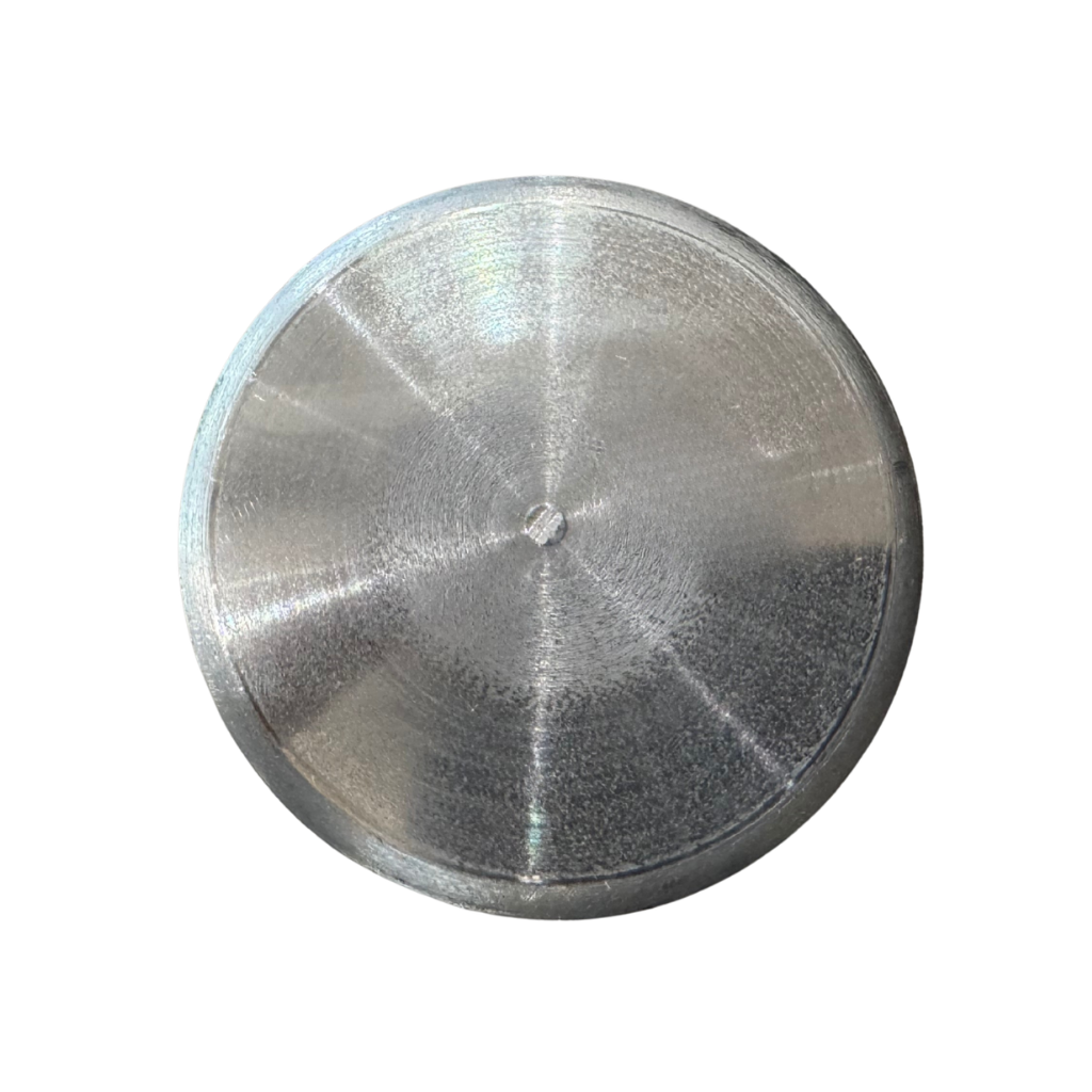 PERNO DE ACERO ALMEJA DE 1" X 3.5" CON CABEZA DE 2" Y ORIFICIO DE 1/4" 