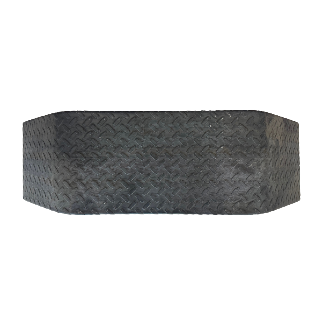 FENDER P/REMOLQUE 34"X9.25"X15" - ACERO ANTIDERRAPANTE - CALIBRE 14 (DOUBLE-BROKE) (EJE SENCILLO)