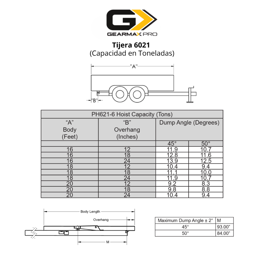 TIJERA PARA REMOLQUE 5021 (SIN PINTAR) HOIST