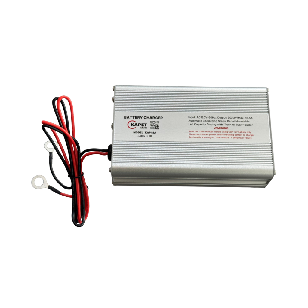 CARGADOR DE CORRIENTE 12 VOLTIOS, 18.5 AMP, KAPET