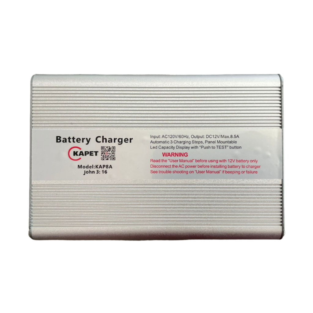 CARGADOR DE CORRIENTE 12 VOLTIOS, 8.5 AMP, KAPET