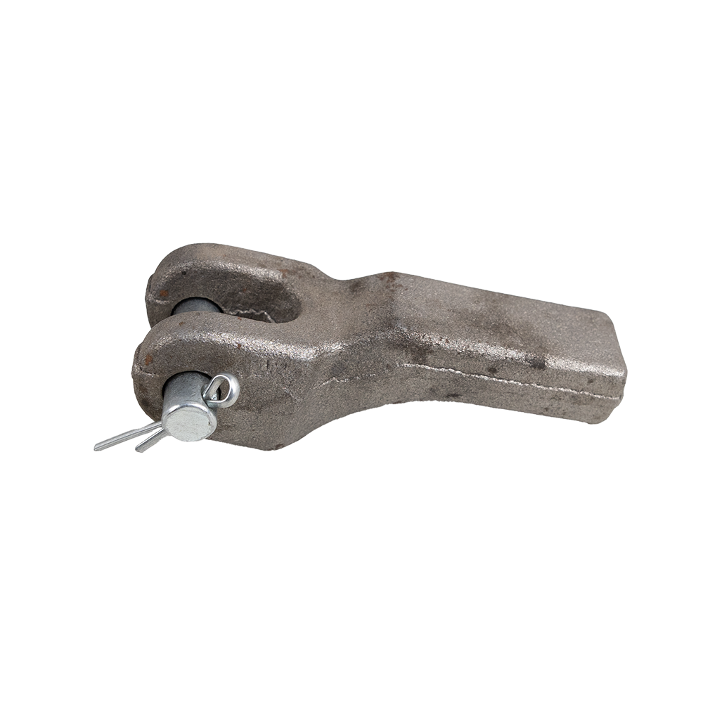 RETENEDOR DE CADENA PARA SOLDAR CON PASADOR PARA CADENA DE 1/4"-5/16" 10,000 LB WLL – ACERO FORJADO – SIN ACABADO