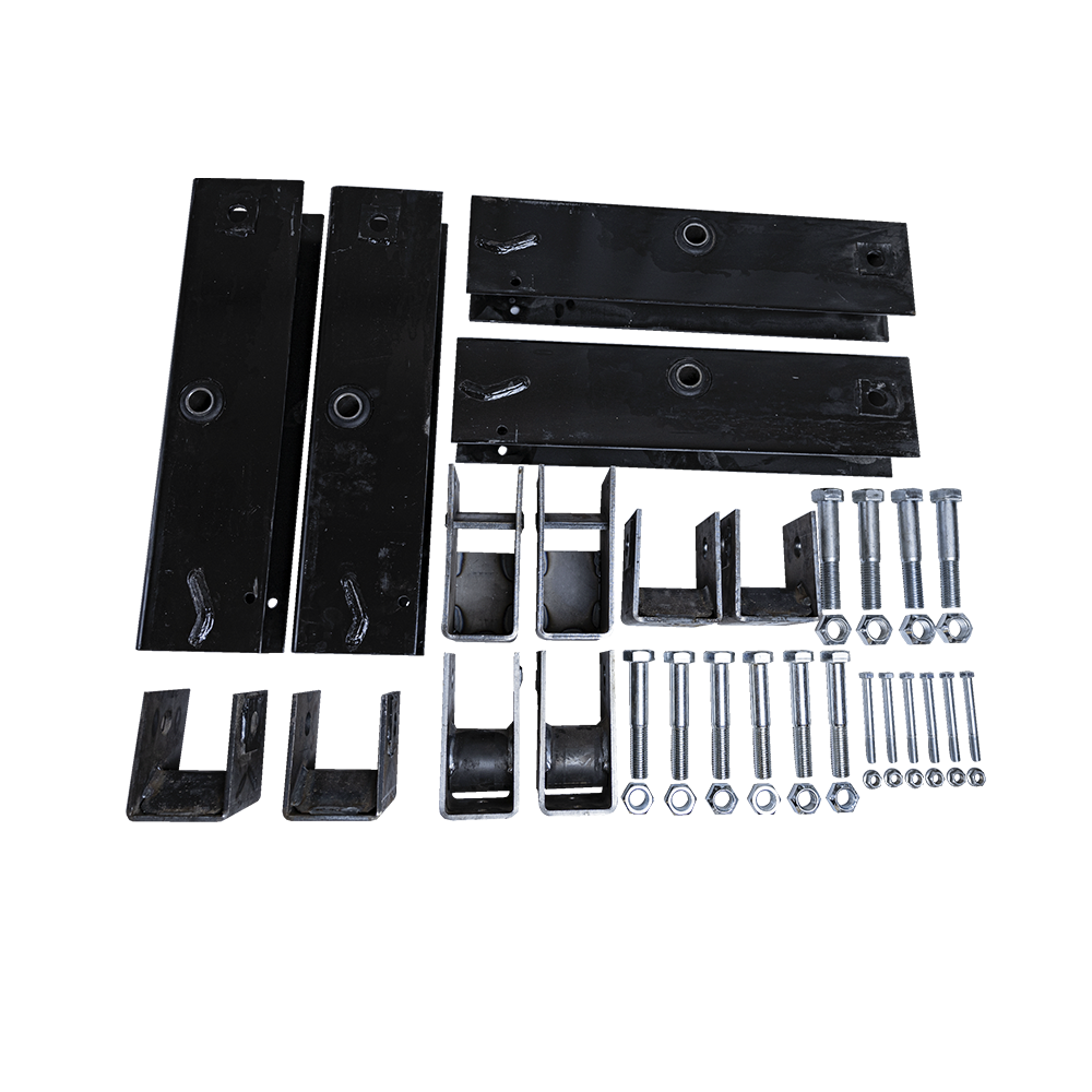 Tridem Axle 48,1/2" Axle Spacing Hanger Kit W/ Equalizers & Bolt On Hardware For 12-16k Axles