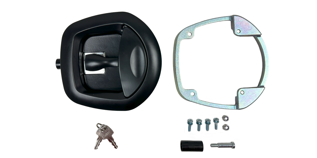 REINFORCED LOCK BLACK/BLACK WITH KEY