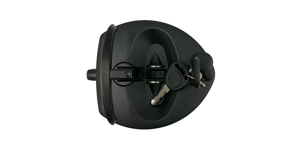 “U” TYPE LOCK BLACK/CHROME WITH KEY (NO HOLES)