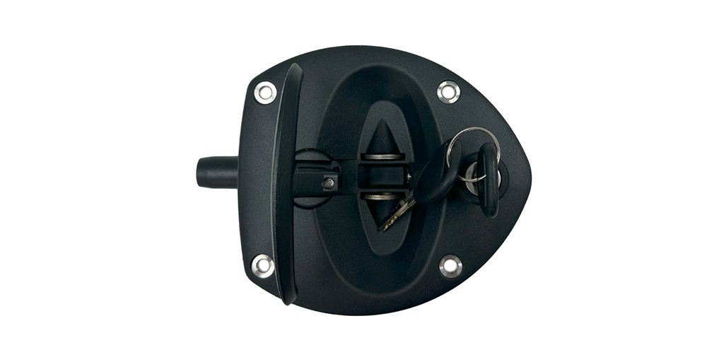 “U” TYPE LOCK BLACK/BLACK WITH KEY (WITH HOLES)