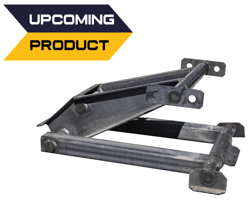 630 Hoist W/ 4 Mounting Shafts 2,7/16" X 12" - Steel - Raw