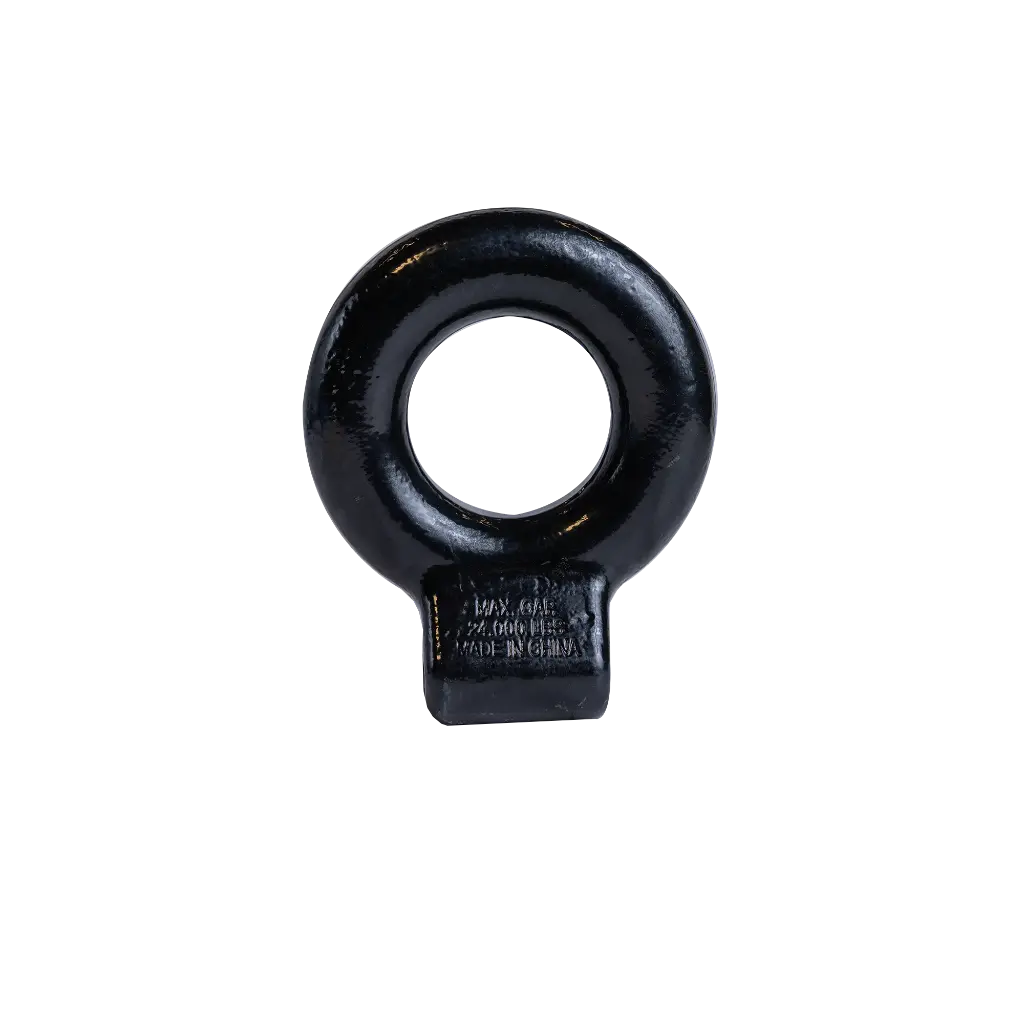 Adjustable 2-Bolt Lunette Ring 25K - Forged Steel - Black