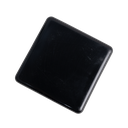 Corrugated Square Plastic Plug For 2" X 2" 10-14 Ga. Tube - Black 