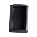 Corrugated Rectangle Plastic Plug For 2" X 3" 8-14 Ga. Tube - Black 