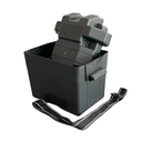 PLASTIC BATTERY BOX WITH ADJUSTABLE STRAP