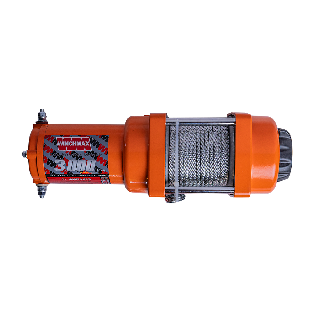 WINCHMAX WINCH STEEL CABLE 50' - 3,000 LBS - 12V  - ORANGE – C