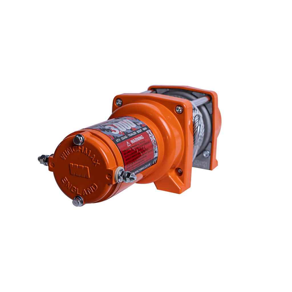 WINCHMAX WINCH STEEL CABLE 50' - 3,000 LBS - 12V  - ORANGE – C