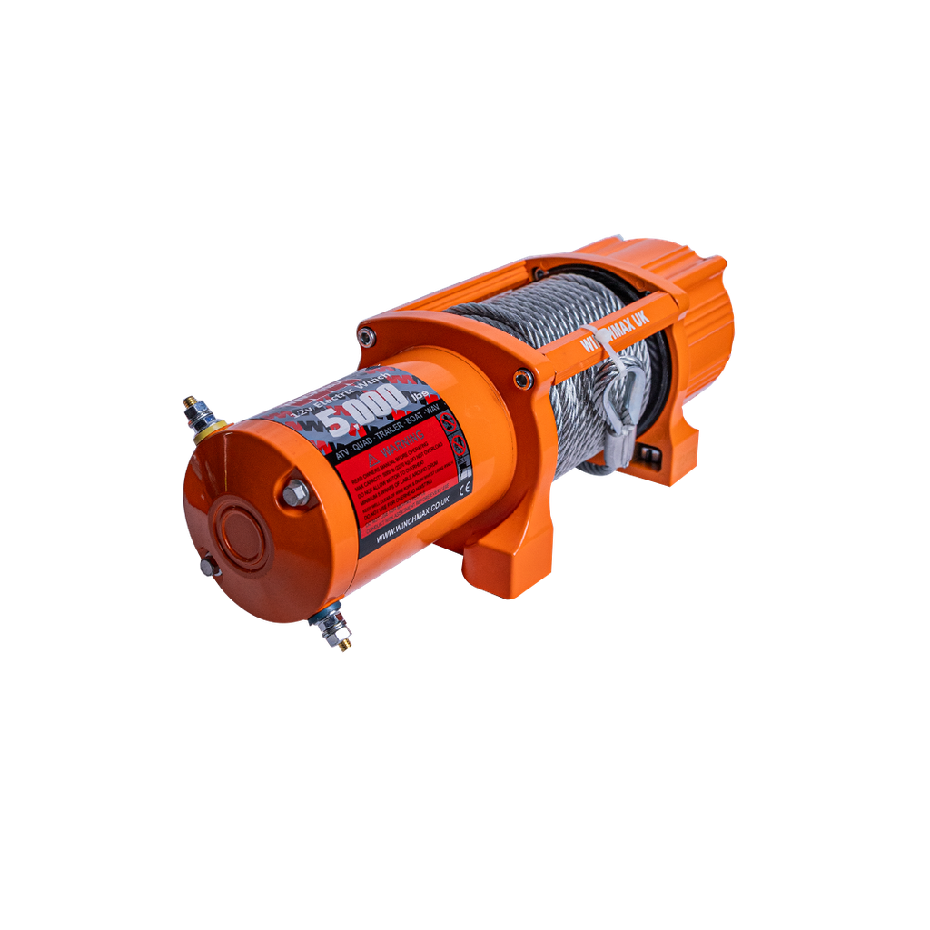 WINCHMAX WINCH STEEL CABLE 50' - 5,000 LBS - 12V  - ORANGE – C