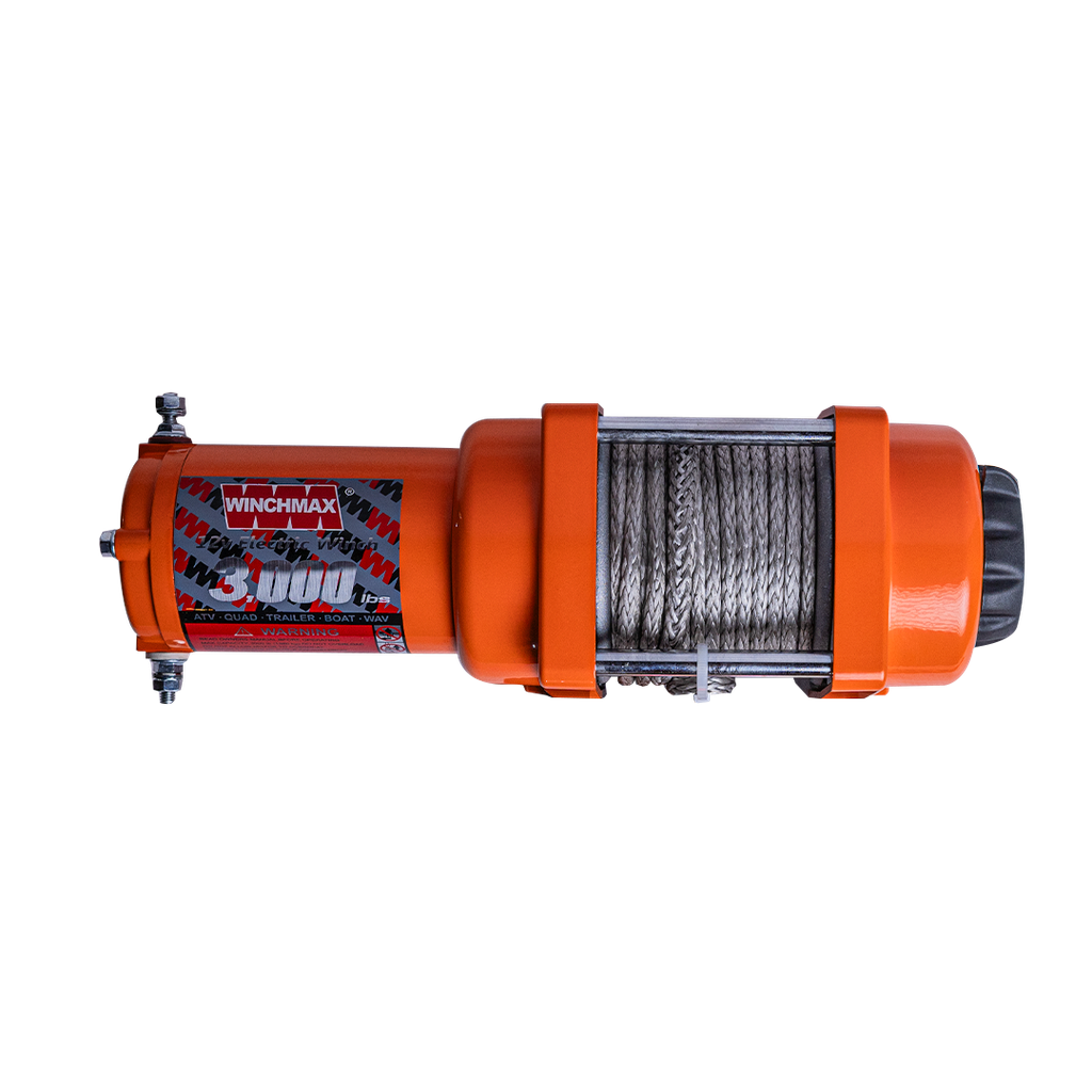 WINCHMAX WINCH SYNTHETIC ROPE 50' - 3,000 LBS - 12V  - ORANGE – C