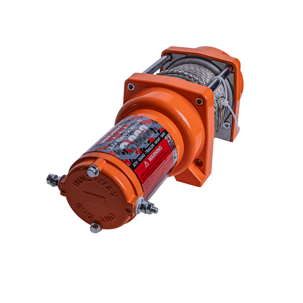 WINCHMAX WINCH SYNTHETIC ROPE 50' - 3,000 LBS - 12V  - ORANGE – C
