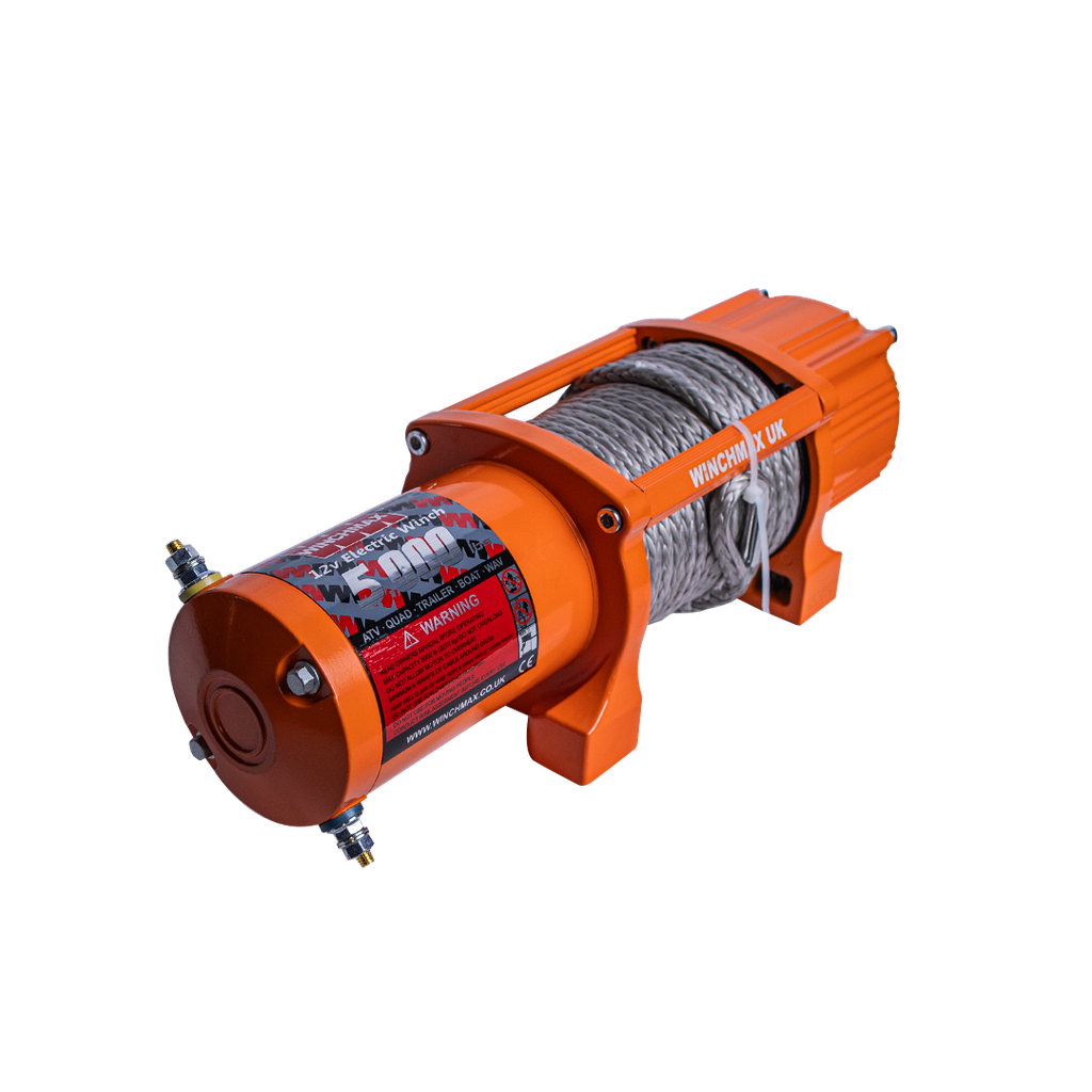 WINCHMAX WINCH SYNTHETIC ROPE 65' - 5,000 LBS - 12V  - ORANGE – C