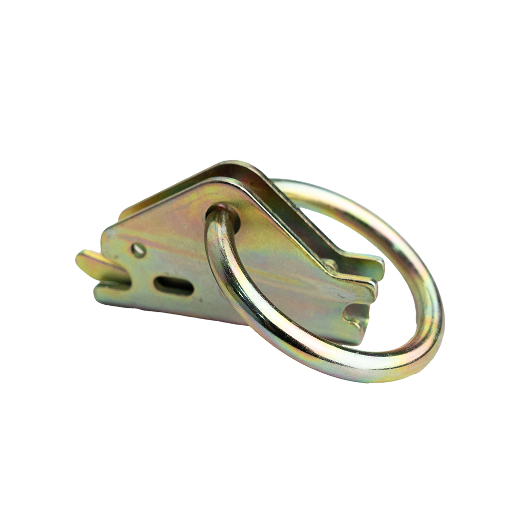 E-TRACK TIE DOWN FITTING 2" O-RING 1,335 LBS WLL - ZINC PLATED
