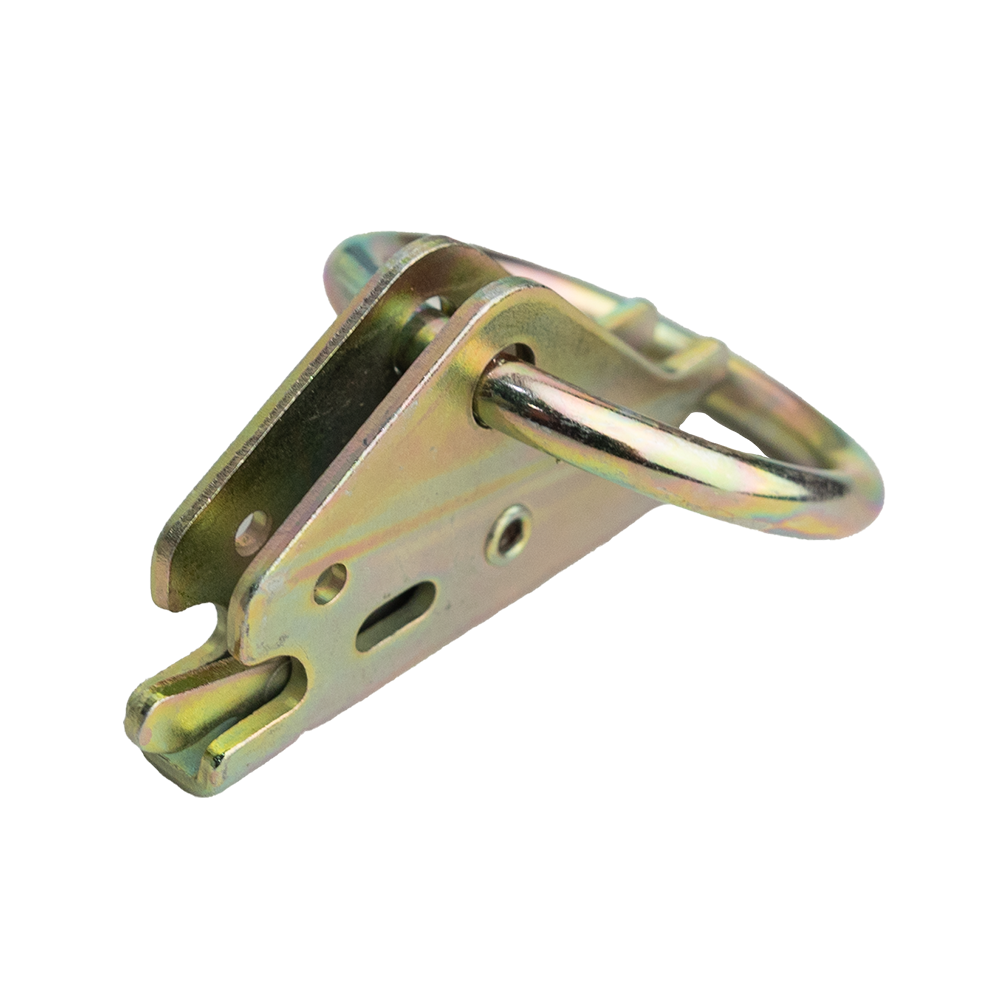 E-TRACK TIE DOWN FITTING 2" O-RING 1/4" OPENING 4,000 MBS - ZINC PLATED