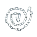 GR30 SAFETY CHAIN W/ SPRING CLIP HOOK 1/4" X 27" 5,200 LBS MBS - ZINC PLATED