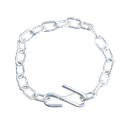 GR30 SAFETY CHAIN W/ SPRING CLIP HOOK 1/4" X 27" 5,200 LBS MBS - ZINC PLATED