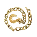 GR70 SAFETY CHAIN W/ CLEVIS HOOK 3/8" X 36" 26,400 LBS MBS - ZINC PLATED