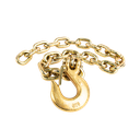 GR70 SAFETY CHAIN W/ CLEVIS HOOK 5/16" X 36" 15,800 LBS MBS - ZINC PLATED