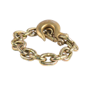 GR70 SAFETY CHAIN W/ CLEVIS HOOK 5/16" X 36" 15,800 LBS MBS - ZINC PLATED