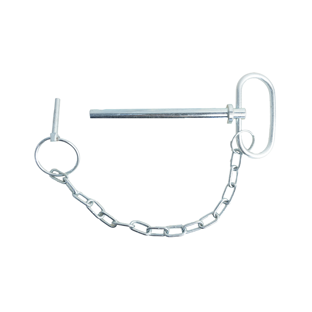 Hitch Pin W/ Chain & Lynch Pin 1/2" X 4,7/8" - Zinc Plated