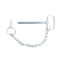 Hitch Pin W/ Chain & Lynch Pin 1/2" X 4,7/8" - Zinc Plated