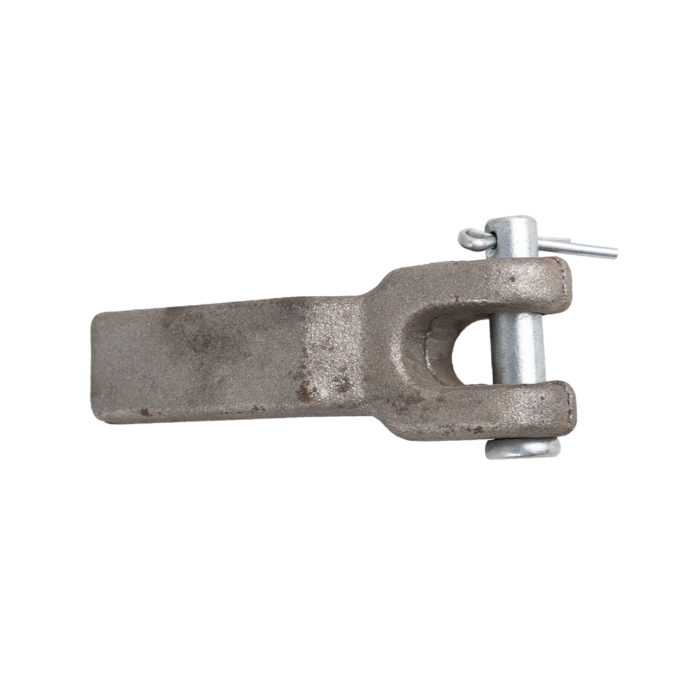 Weld On Chain Retainer W/ Pin For 1/4"-5/16" Chain 10,000 Lbs Wll - Forged Steel - Raw 