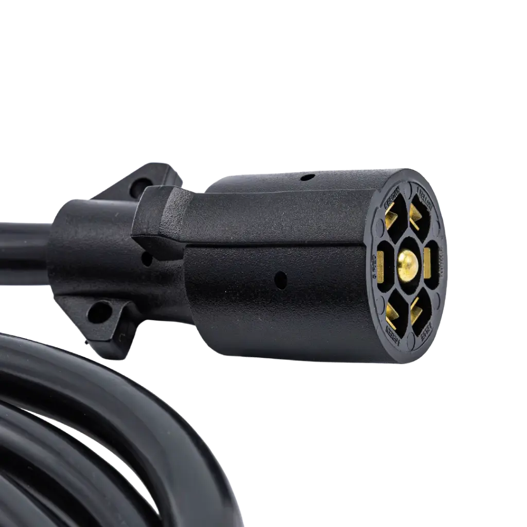 UNIVERSAL 7-WAY PLUG HARNESS 11' LONG - BLACK