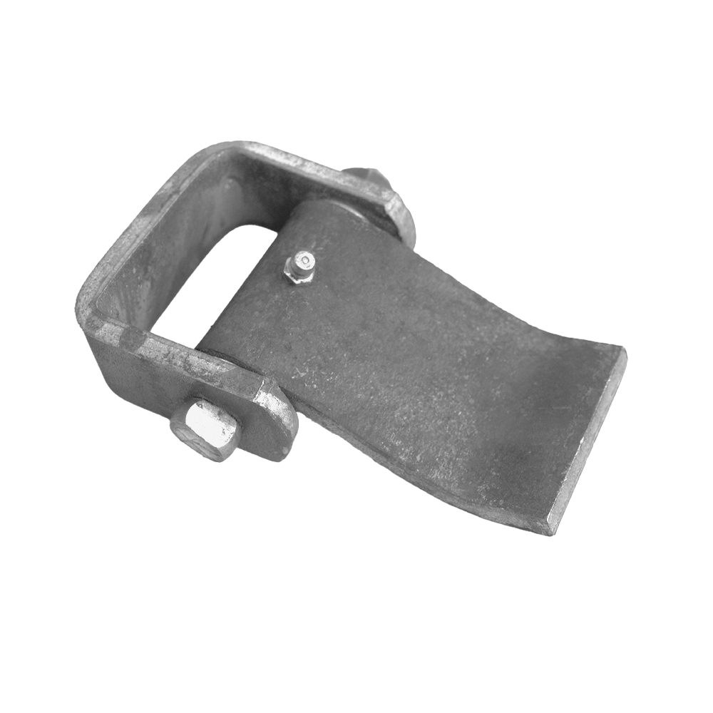 WELD ON LEFT SIDE DOOR HINGE W/ GREASE ZERK - STEEL - RAW