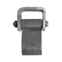 WELD ON LEFT SIDE DOOR HINGE W/ GREASE ZERK - STEEL - RAW