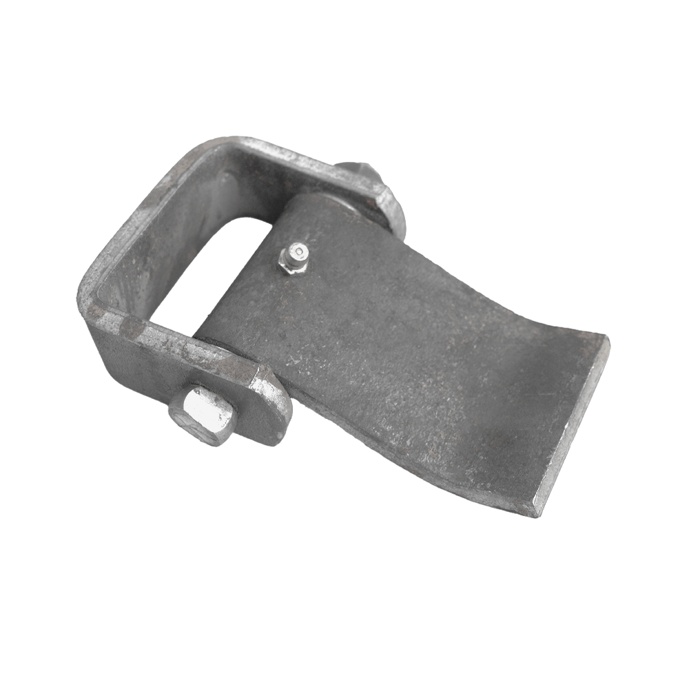 WELD ON RIGHT SIDE DOOR HINGE W/ GREASE ZERK - STEEL - RAW