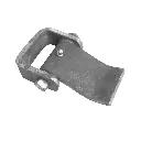 WELD ON RIGHT SIDE DOOR HINGE W/ GREASE ZERK - STEEL - RAW