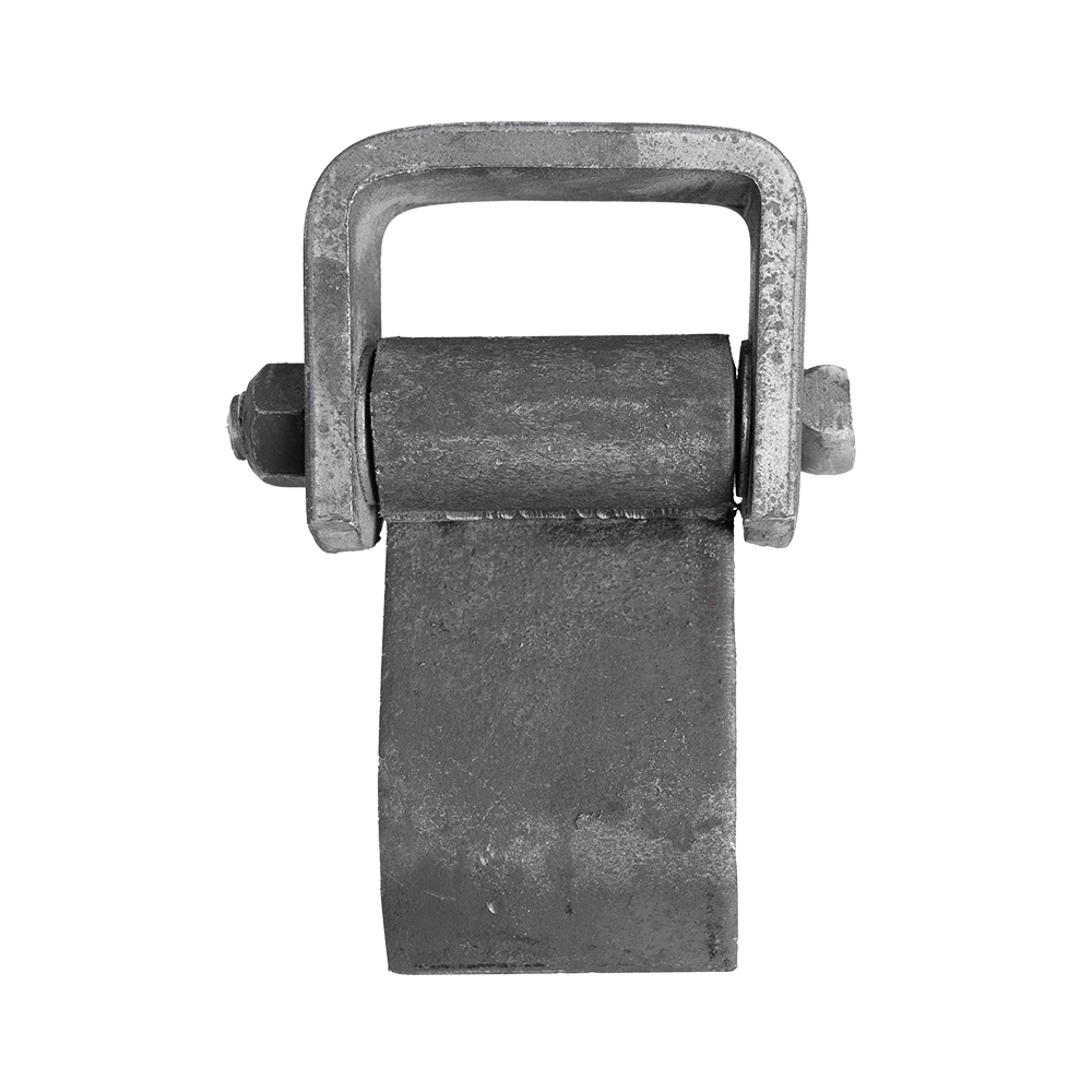 WELD ON RIGHT SIDE DOOR HINGE W/ GREASE ZERK - STEEL - RAW