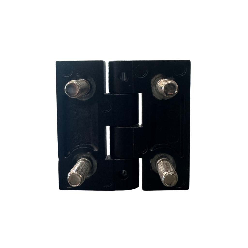 BISAGRA NEGRA CUADRADA DE ALEACION DE ZINC 50X50MM