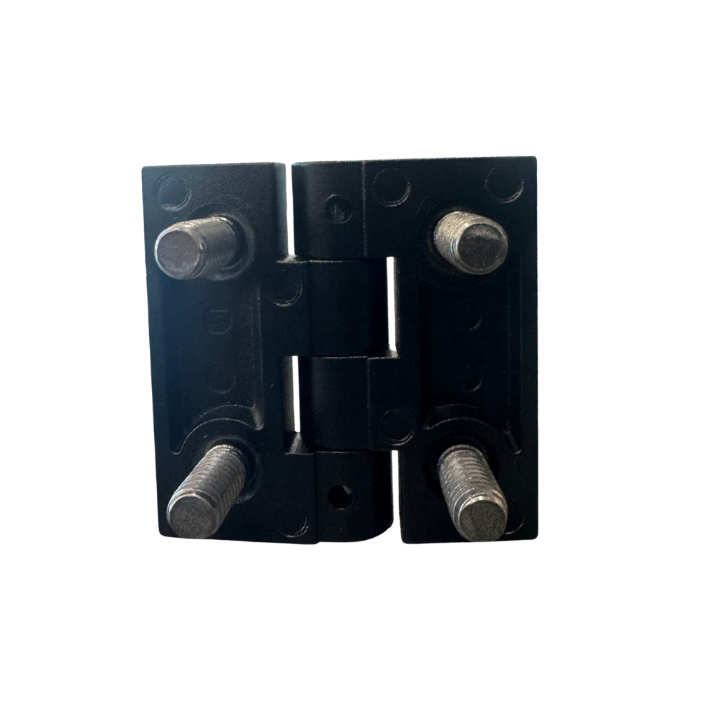 BISAGRA NEGRA CUADRADA DE ALEACION DE ZINC 60X60MM