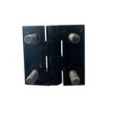 BISAGRA NEGRA CUADRADA DE ALEACION DE ZINC 60X60MM