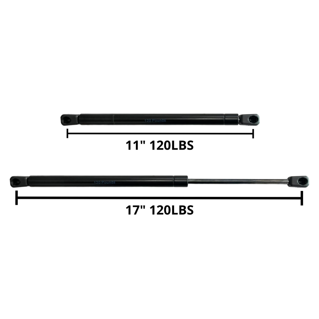 17" GAS SPRING, 120 LBS (INCLUDES BOLTS AND NUT)