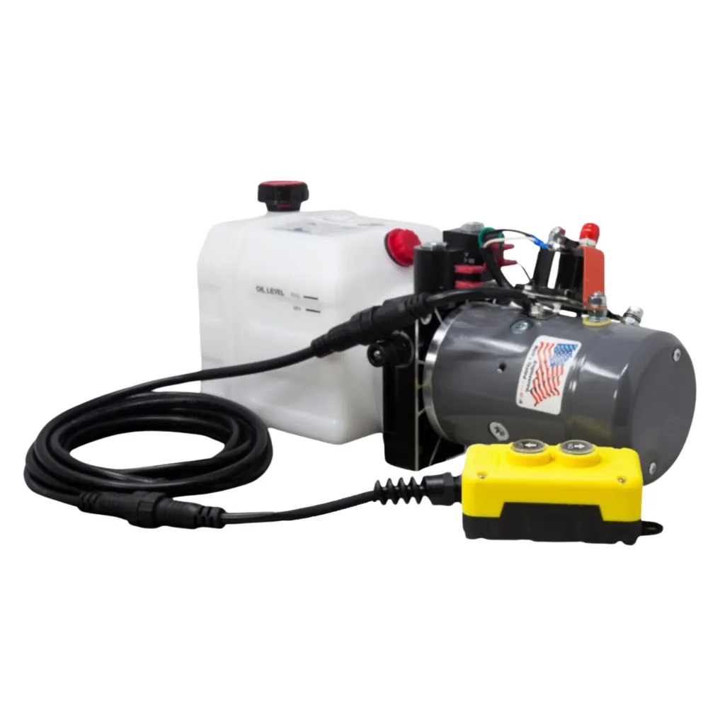 KTI HYDRAULIC PUMP, 2 BUTTONS, DOUBLE ACTING, 3 QUART