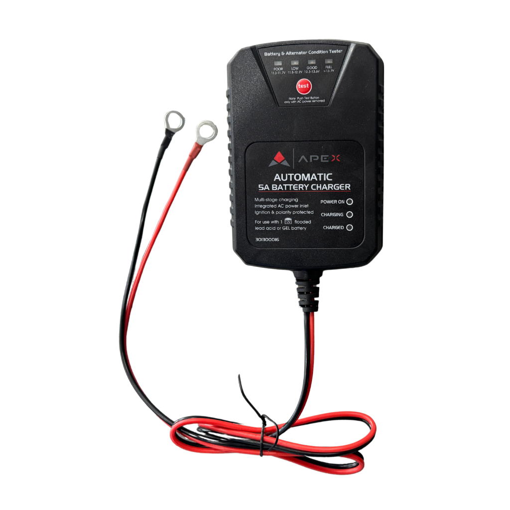BATTERY CHARGER, 12 VOLT, 5 AMP
