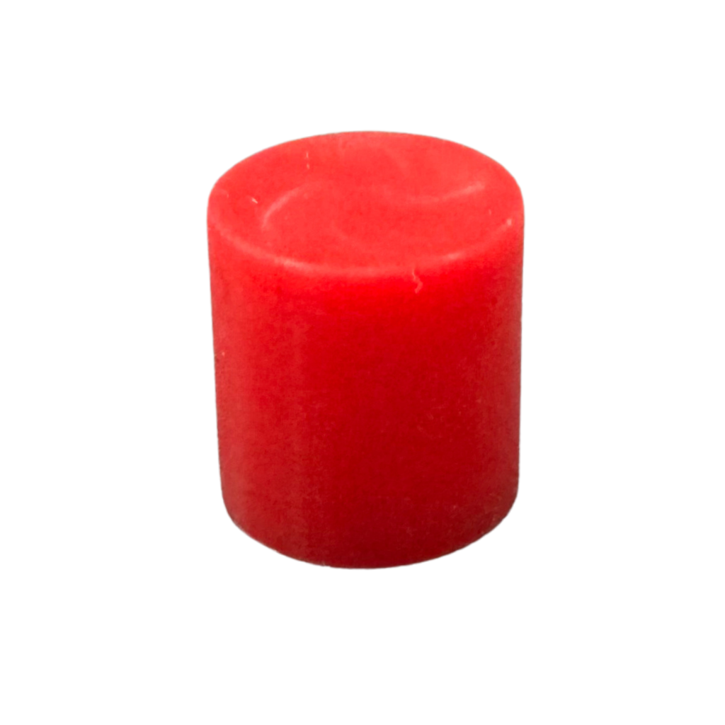 [Q5-11] TAPÓN REDONDO DE VINILO, DIÁMETRO 0.468'' x 0.500'', COLOR ROJO