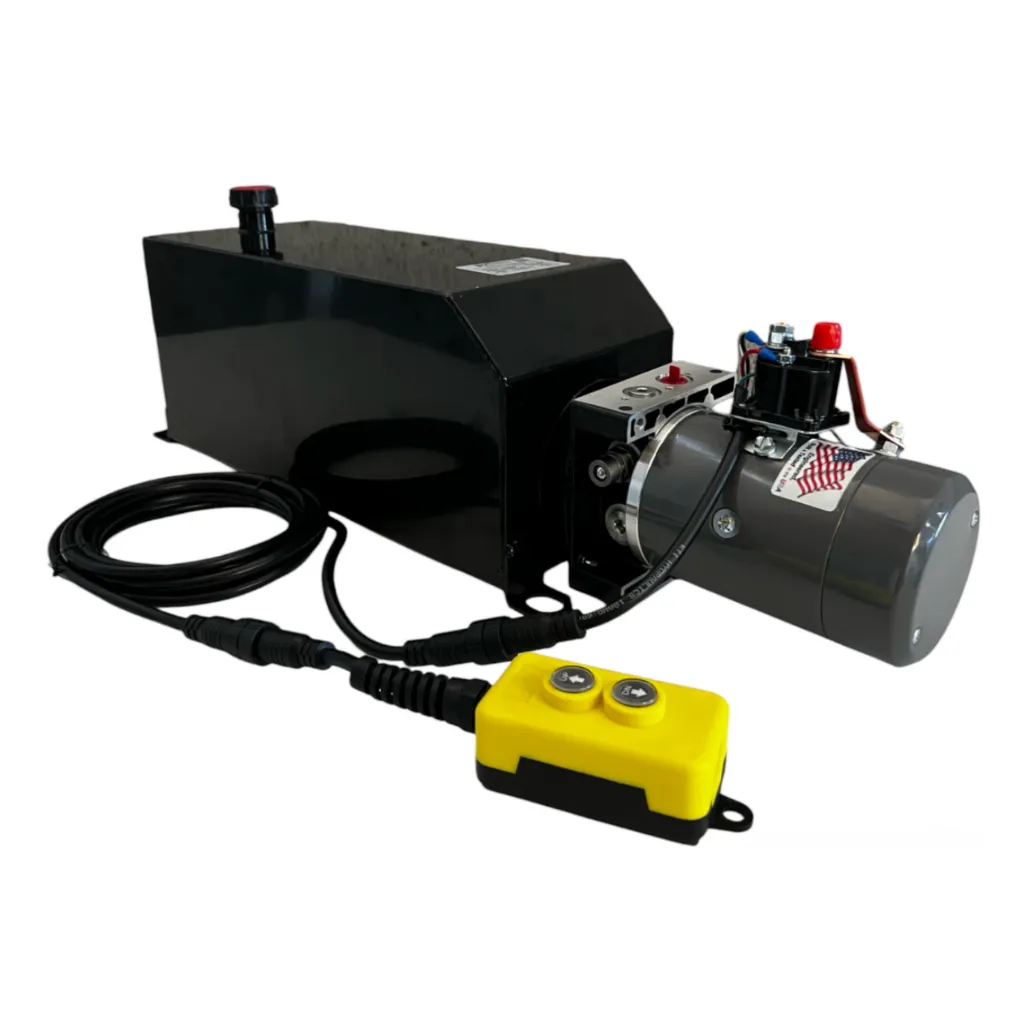 [KDC4K000068-4G] KTI HYDRAULIC PUMP KIT, 2 BUTTONS, SINGLE ACTING, 4-GALLON METAL RESERVOIR